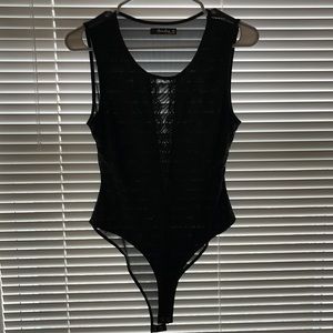 NanaMacs Black Lace Bodysuit
